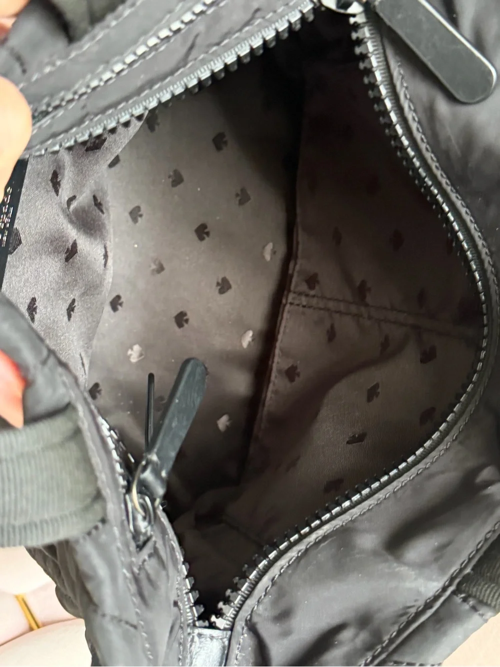 Kate Spade ♠️ Black Quilted Ellie Satchel